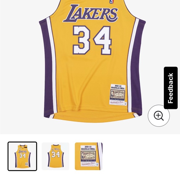 Mitchell & Ness Shaquille O’Neal Lakers Jersey